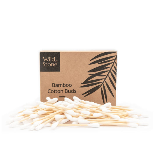 Bamboo Cotton Buds - Biodegradable & Vegan - 200 Pack - Eco Wonders
