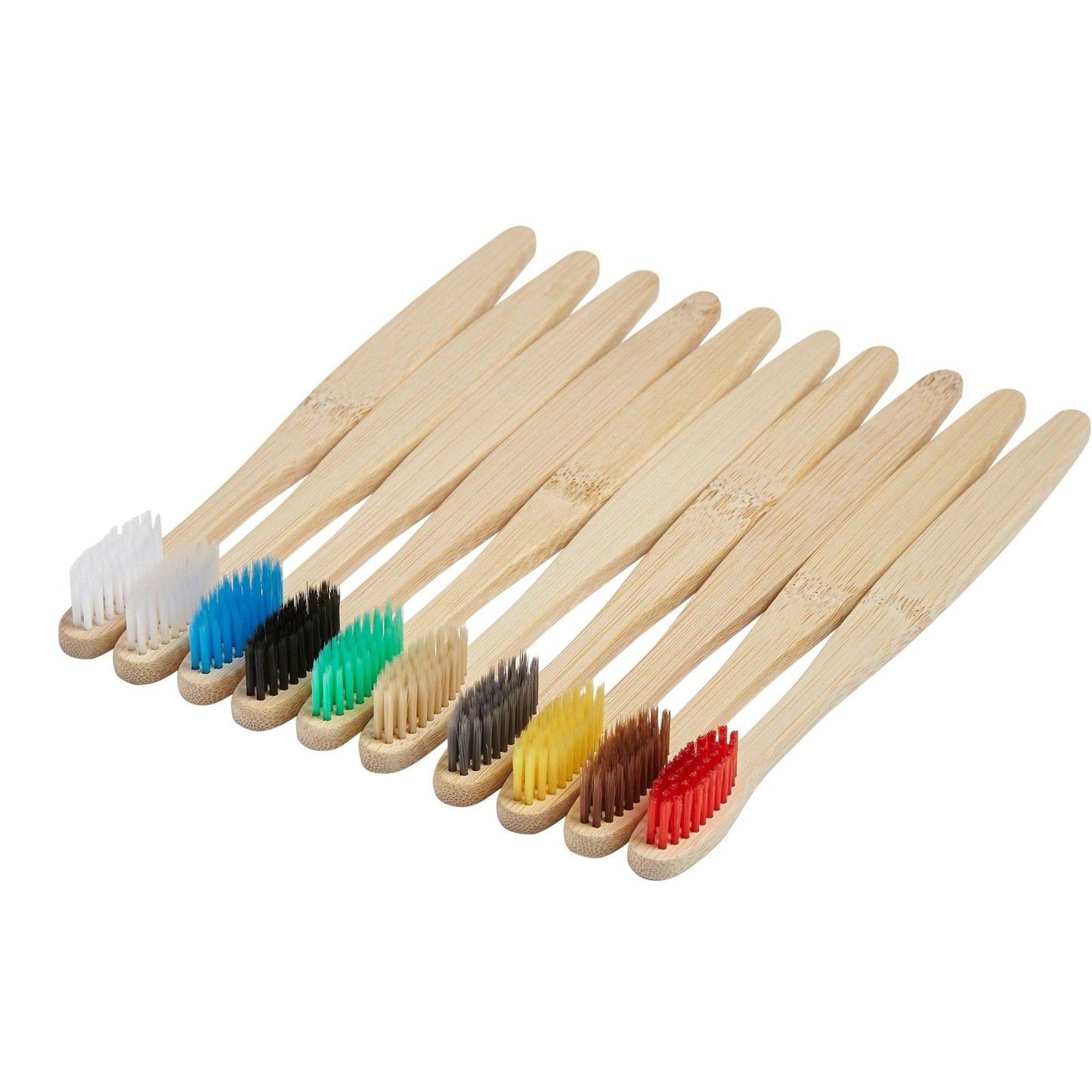 Bamboo Toothbrushes - 10 Pack - Adult - Eco Wonders