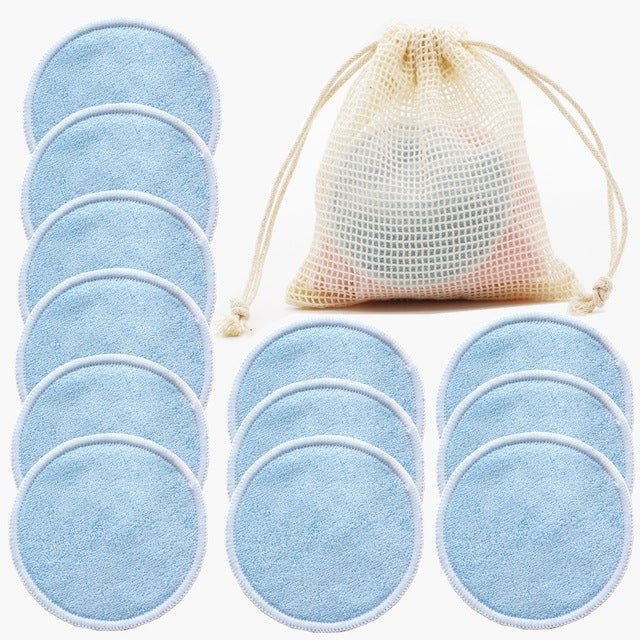 12PC Reusable Cotton Pads Makeup Remover Pads Washable Round - Eco Wonders