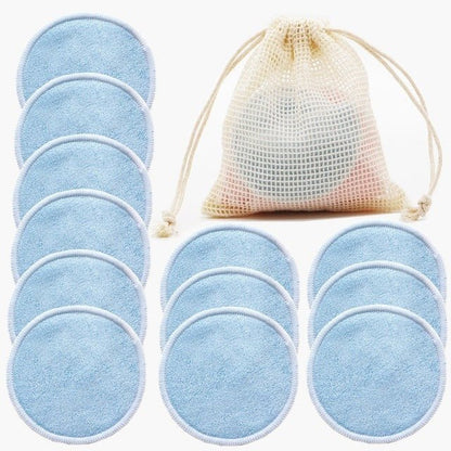 12PC Reusable Cotton Pads Makeup Remover Pads Washable Round - Eco Wonders