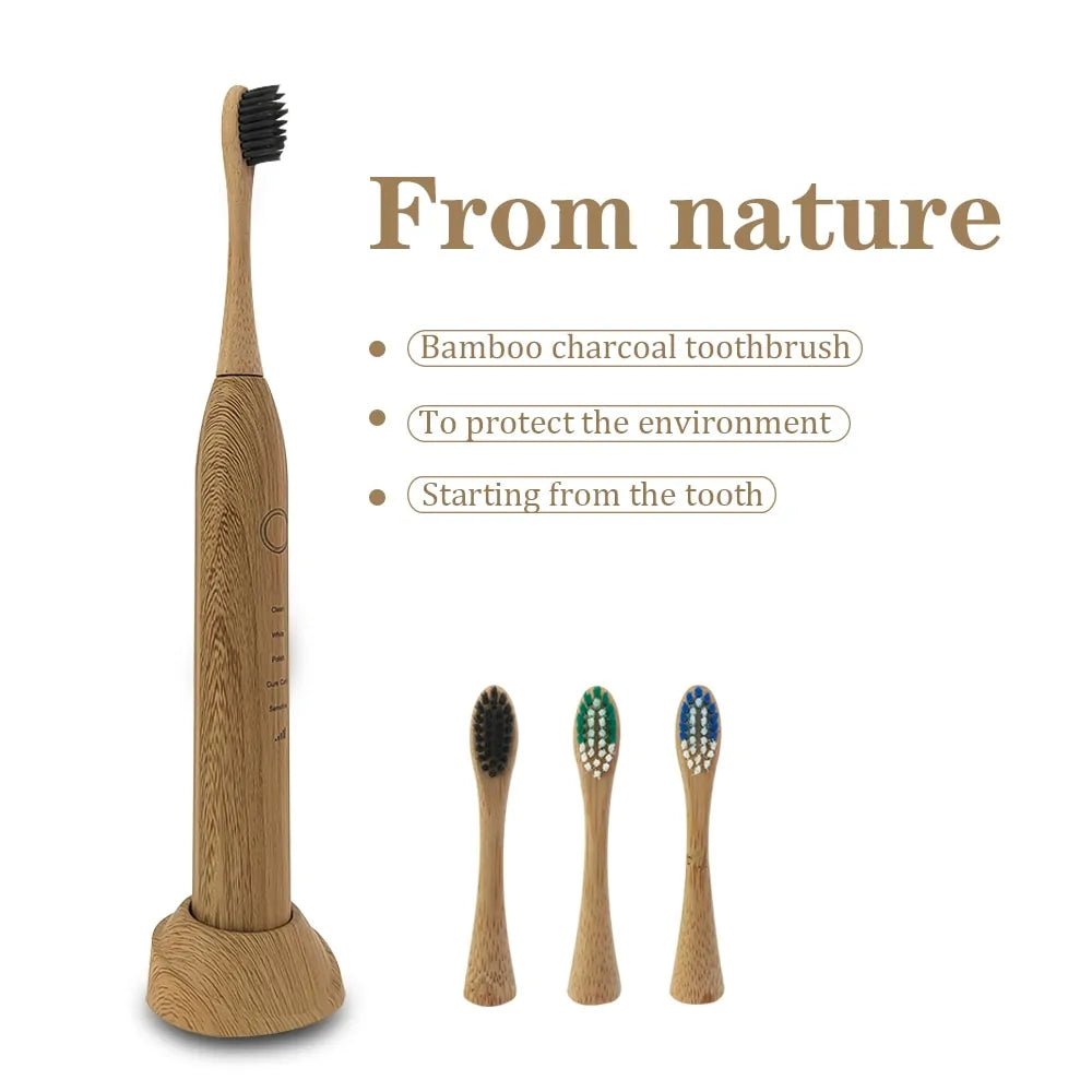 Bamboo Electric Toothbrushes - Eco Wonders