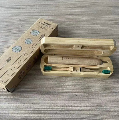 Bamboo USB Rechargeable Electric Toothbrush - Eco Wonders