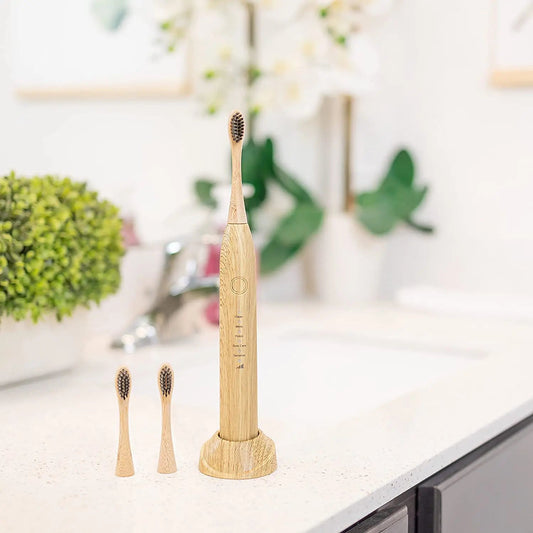 Eco - Friendly Bamboo Electric Toothbrush - Eco Wonders