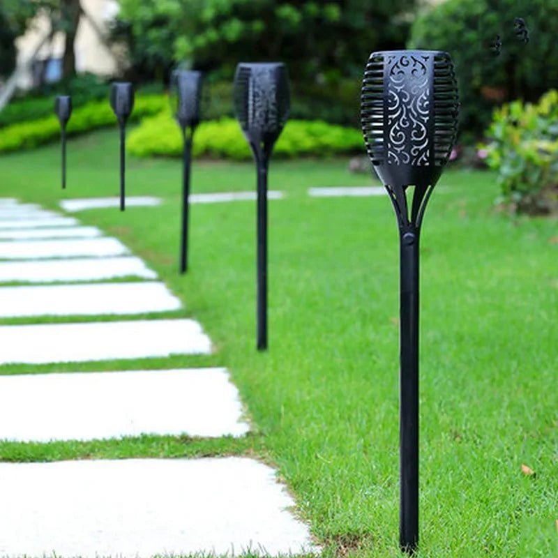 Solar - Powered Tiki Torch Lights - Eco Wonders