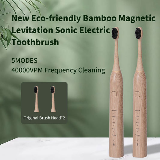 Suspended Electric Bamboo Toothbrush 5 - gear Mode - Eco Wonders