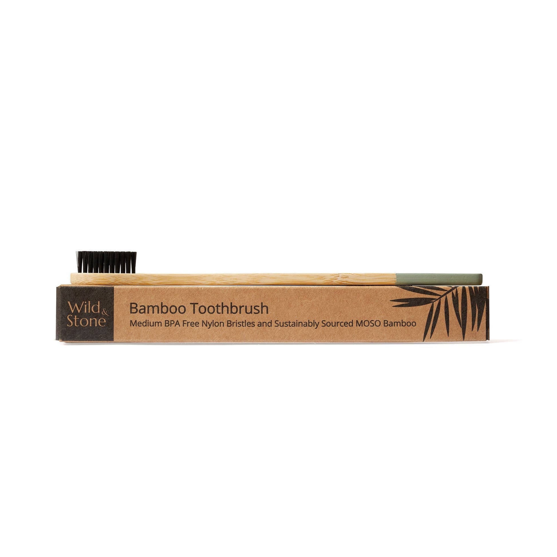 Adult Bamboo Toothbrush (FSC 100%)- 1 Pack - Medium Bristles - Eco Wonders
