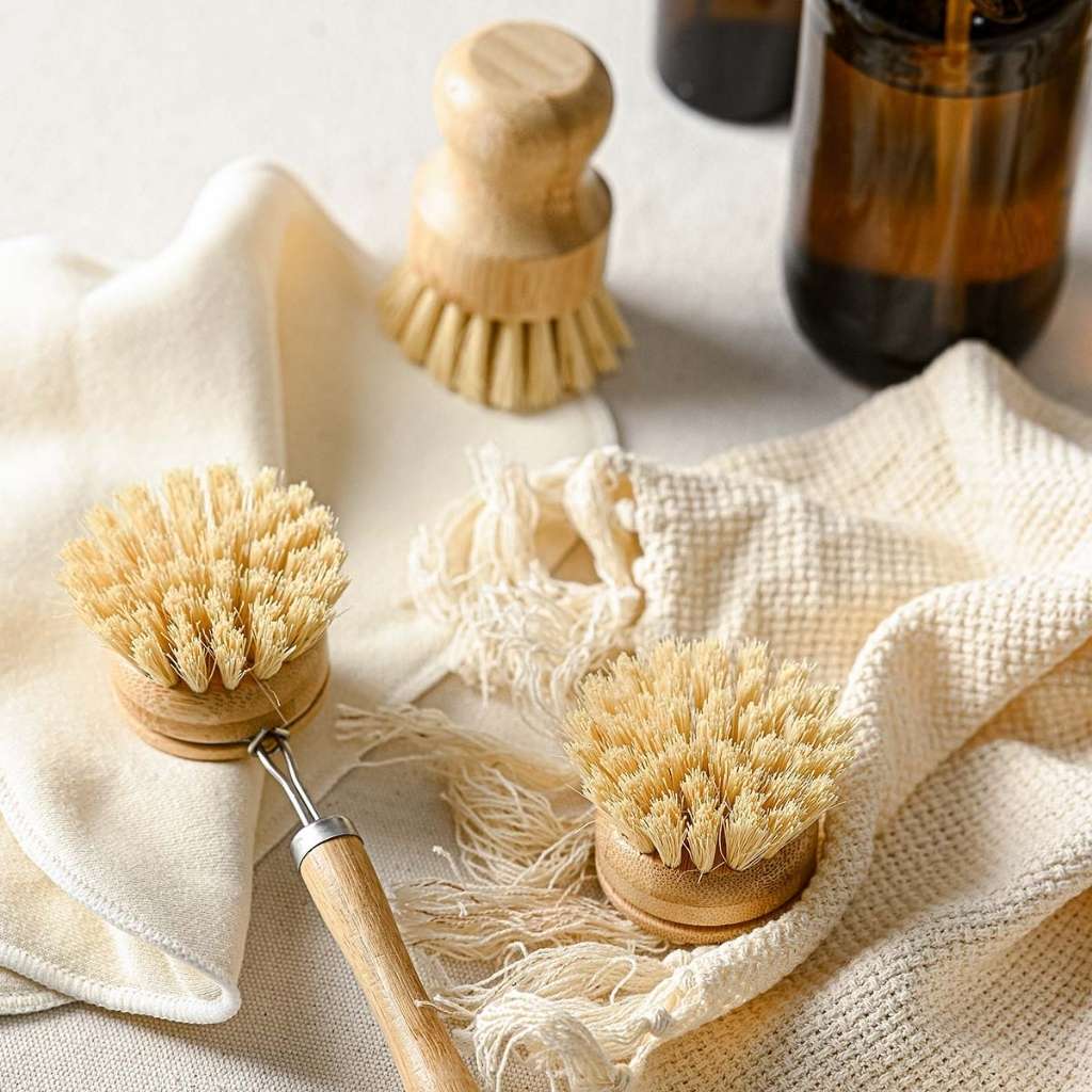 Bamboo Dish Brush Set | Eco-friendly Washing Up Brushes - Eco Wonders