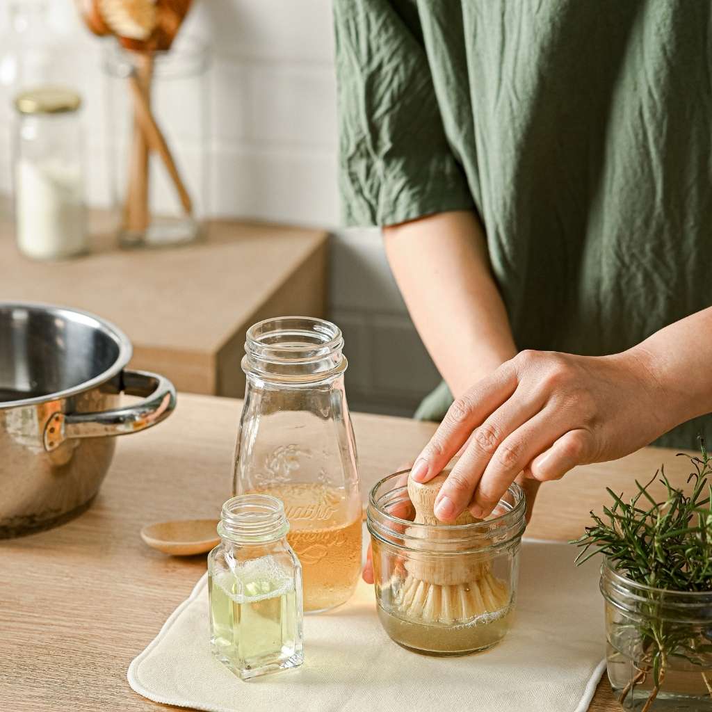 Bamboo Dish Brush Set | Eco-friendly Washing Up Brushes - Eco Wonders