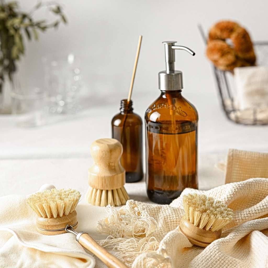 Bamboo Dish Brush Set | Eco-friendly Washing Up Brushes - Eco Wonders