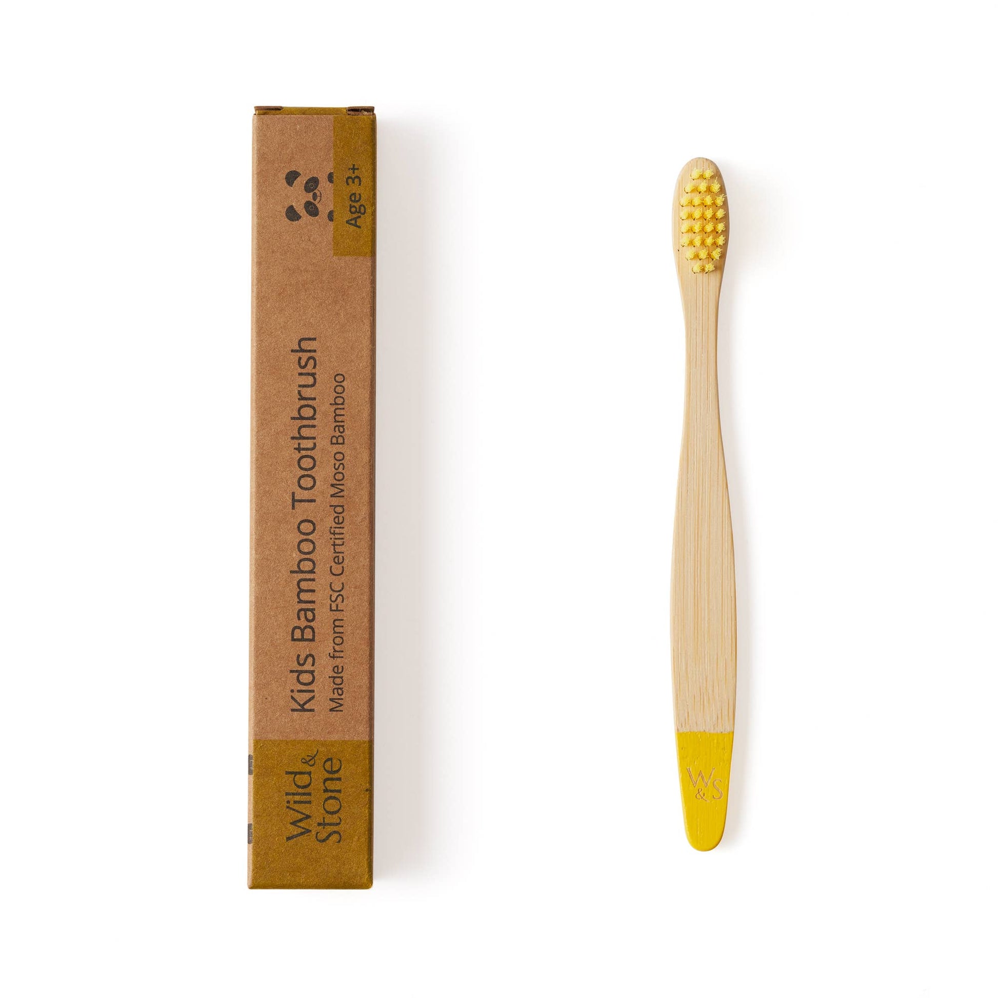 Children's Bamboo Toothbrush (FSC 100%) - Single - 3 Colours - Eco Wonders