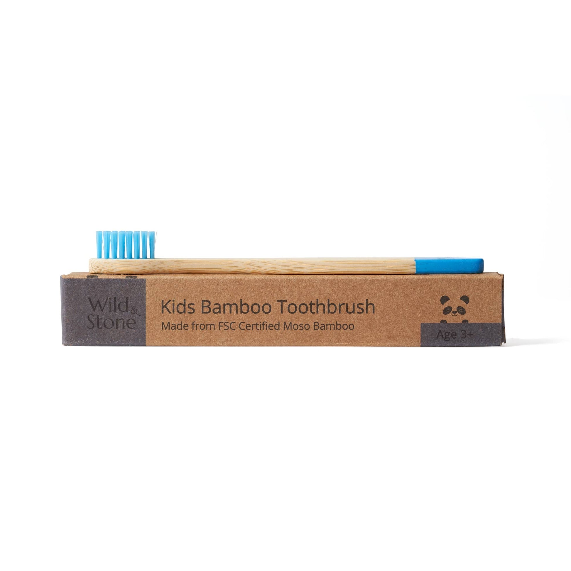 Children's Bamboo Toothbrush (FSC 100%) - Single - 3 Colours - Eco Wonders