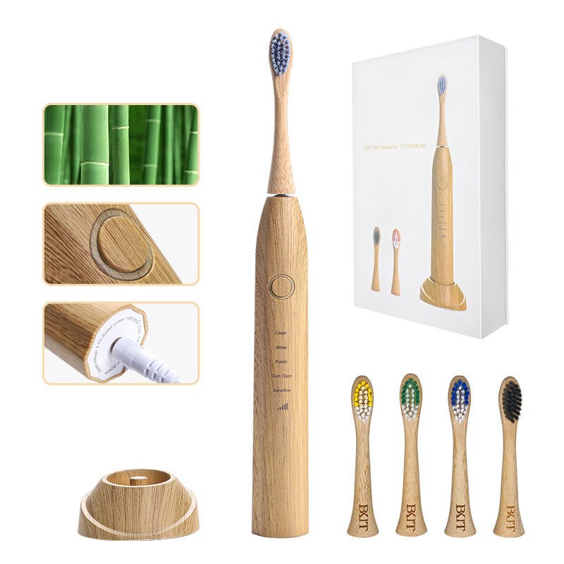 Eco-Friendly Bamboo Electric Toothbrush - Eco Wonders