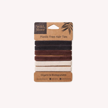 Hair Ties - Plastic Free - 6 Pack - Eco Wonders