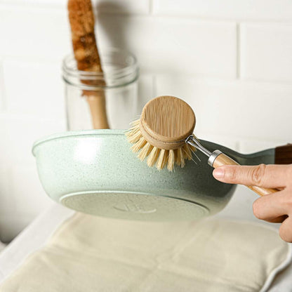 Reusable Bamboo Dish Brush | Eco Washing Up Cleaning Brushes - Eco Wonders